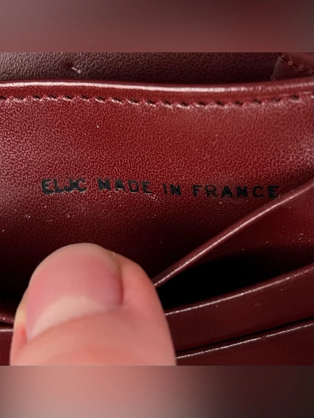 Cartier Must De Long Burgundy Red Wallet